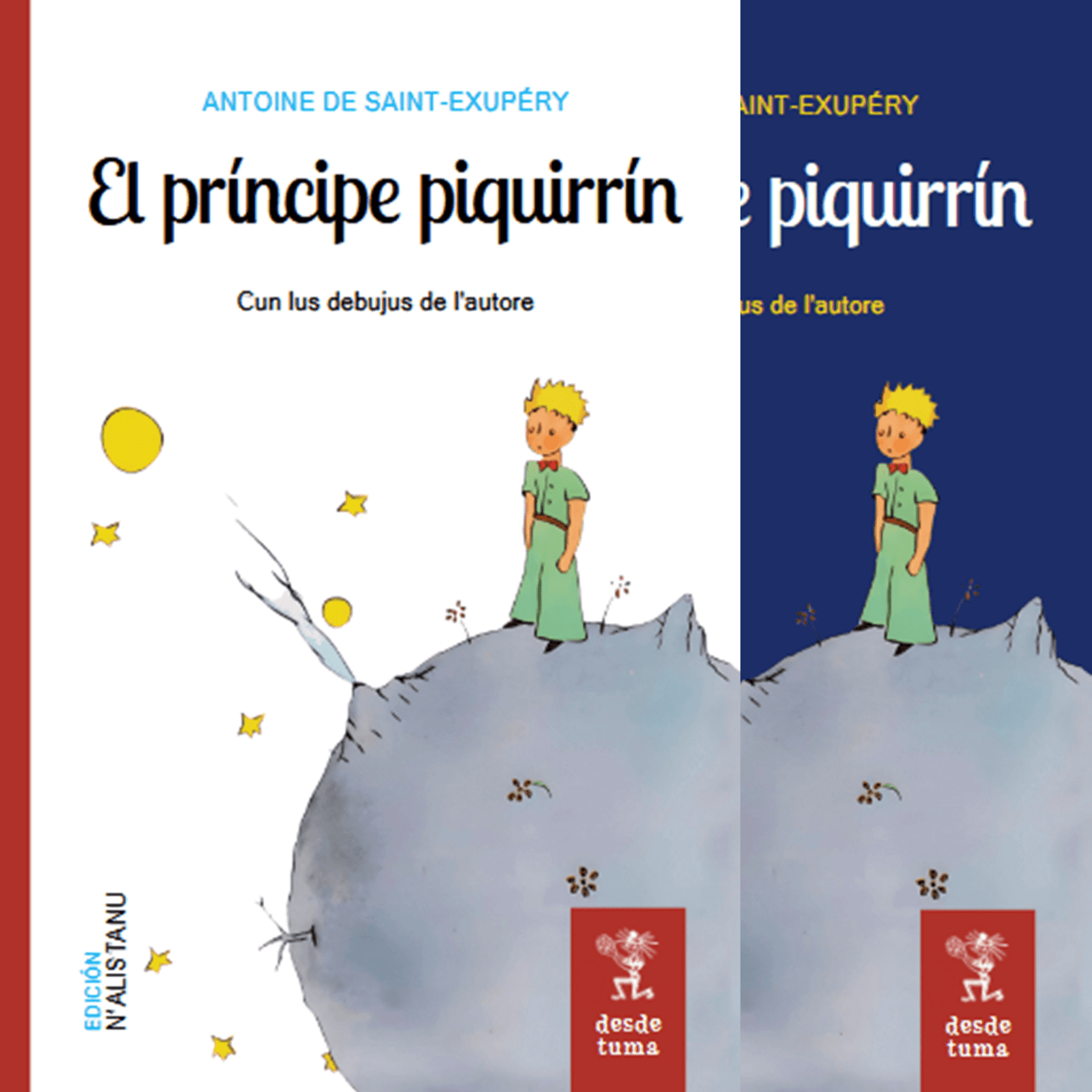 El príncipe piquirrín [en alistanu] (portada azul · blanca) - 1